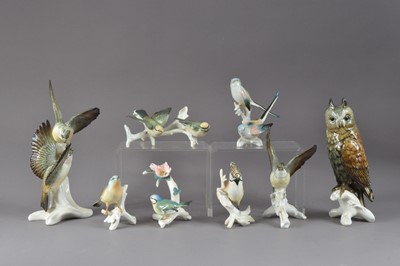 Lot 266 - A collection of Karl Ens porcelain birds