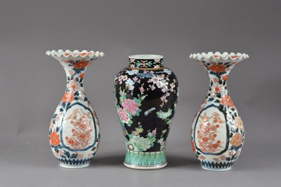 Lot 310 - Three 20th century Chinese ceramic vases