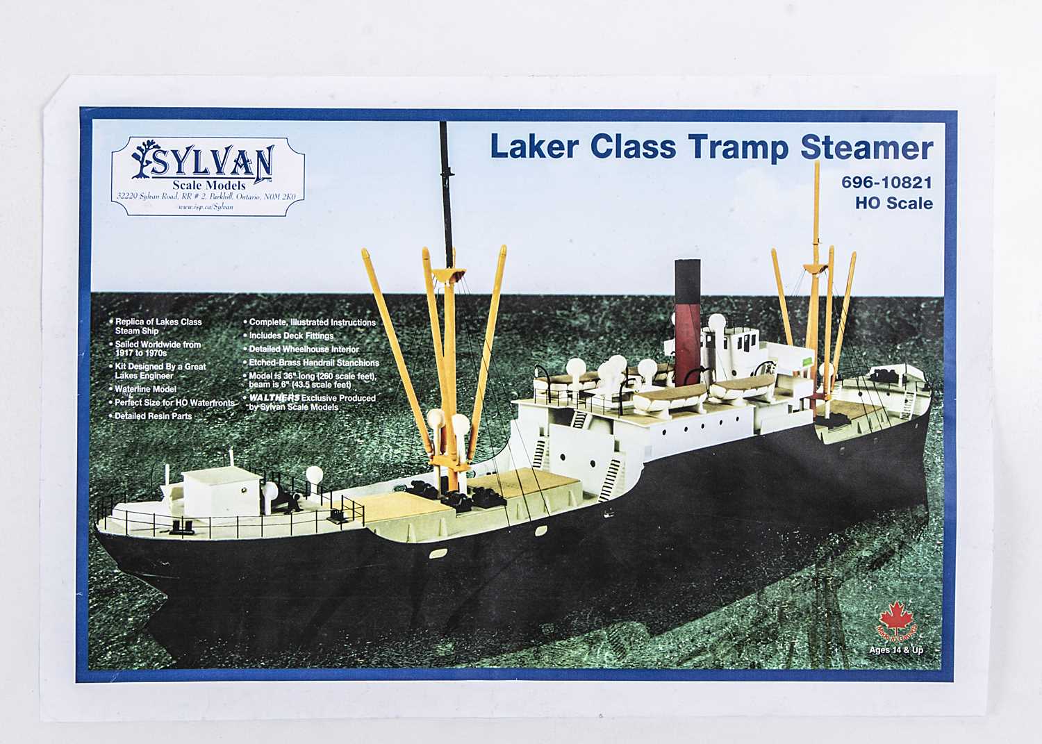 Lot 780 - Sylvan Scale Models HO Scale Laker Class Tramp Steamer