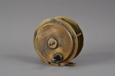 Lot 328 - An early 20th century Army & Navy 3 1/2 inch fishing reel