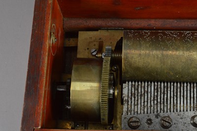 Lot 337 - Cylinder musical Box