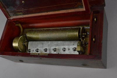 Lot 339 - Cylinder musical Box