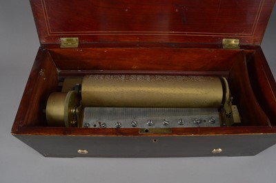 Lot 340 - Cylinder musical Box