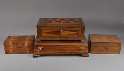 Lot 356 - A collection of four early 20th century and later storage boxes