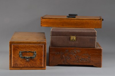 Lot 357 - A collection of four early 20th century and later storage boxes