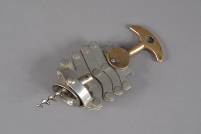 Lot 360 - A late 19th century concertina corkscrew