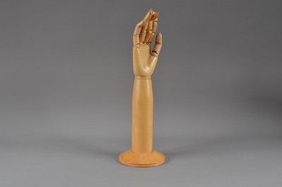 Lot 365 - A Dents articulated wooden glove hand