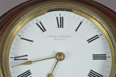 Lot 368 - A Chavin & Bornand wall clock