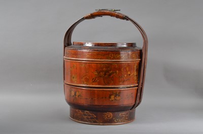Lot 150 - An early 20th century Chinese rice carrier