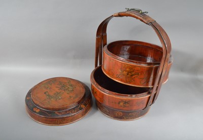 Lot 150 - An early 20th century Chinese rice carrier