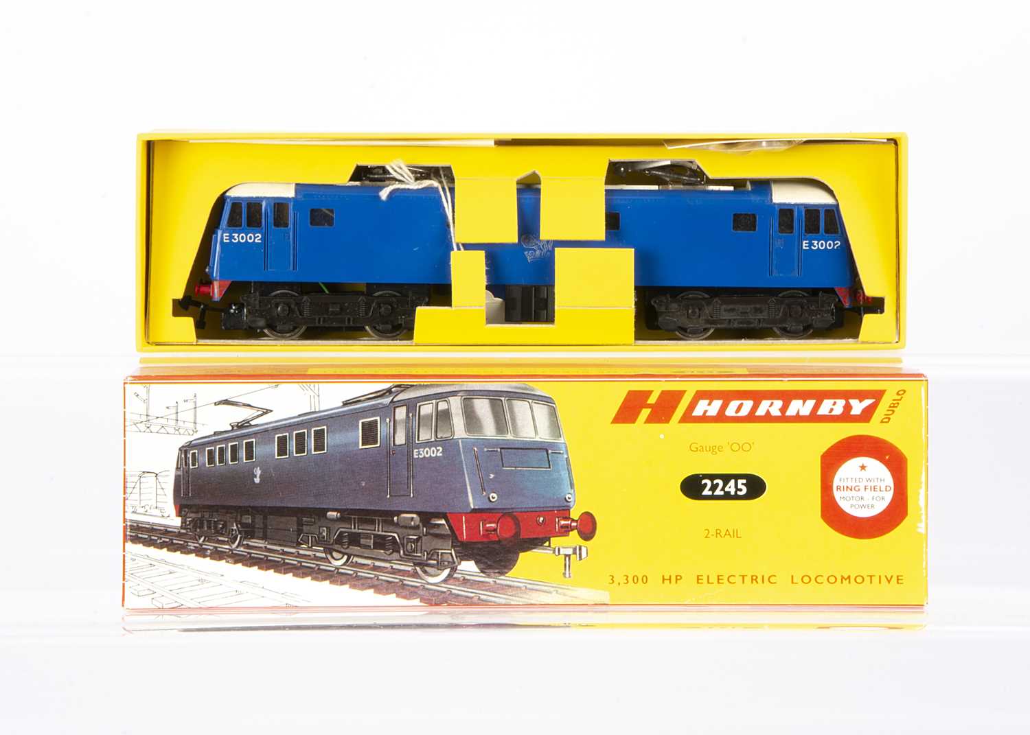 Lot 291 - uncommon late issue Hornby-Dublo 00 Gauge 2-Rail 2245 BR blue 3300 HP Electric Locomotive 3002