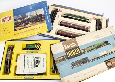 Lot 310 - Hornby-Dublo 00 Gauge 2-Rail Royal Scot and Tank Passenger Train Sets