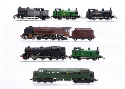 Lot 324 - Unboxed original and modified Hornby-Dublo 00 Gauge 2-Rail Locomotives