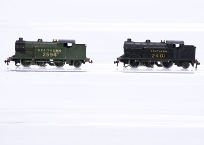 Lot 329 - Hornby-Dublo 00 Gauge 3-Rail Southern green and renumbered black 0-6-2 Tank Locomotives