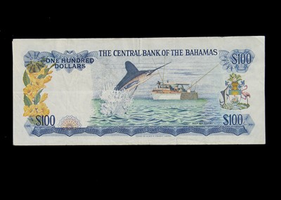 Lot 1 - Bahamas 100 Dollars banknote