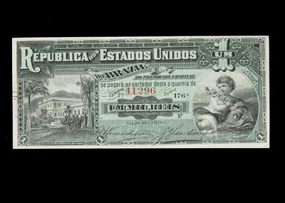 Lot 7 - Brazil 1 Mil Reis banknote