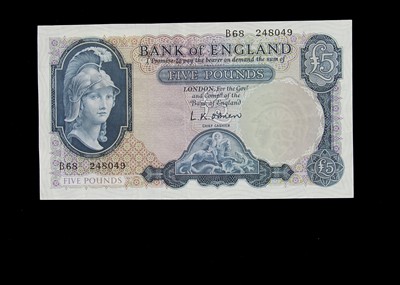 Lot 33 - Bank of England O'Brien £5 note