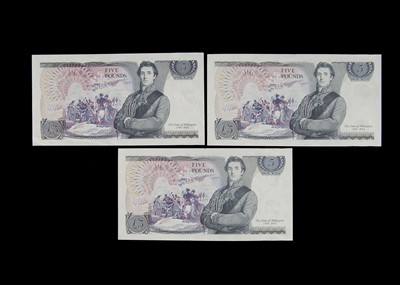 Lot 34 - Group of Eight Bank of England £5 and £10 notes