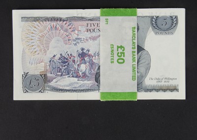 Lot 35 - Group of 10 Consecutive Bank of England Somerset £5 notes