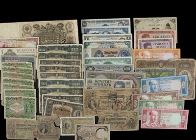 Lot 38 - Collection of approximately seventy world bank notes