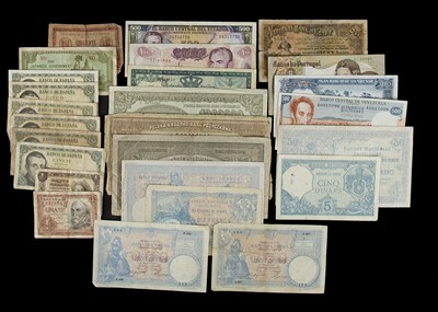 Lot 38 - Collection of approximately seventy world bank notes