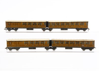 Lot 337 - Pair of Hornby-Dublo 00 Gauge 2-Car Articulated LNER Teak Units