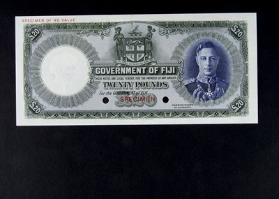 Lot 85 - Specimen Bank Note:  Fiji specimen 20 Pounds