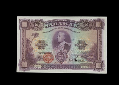 Lot 140 - Specimen Bank Note:  The Government of Sarawak specimen 100 Dollars