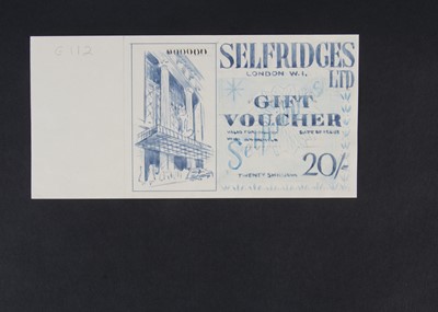 Lot 266 - Selfridges Ltd 20 Shillings Gift Voucher