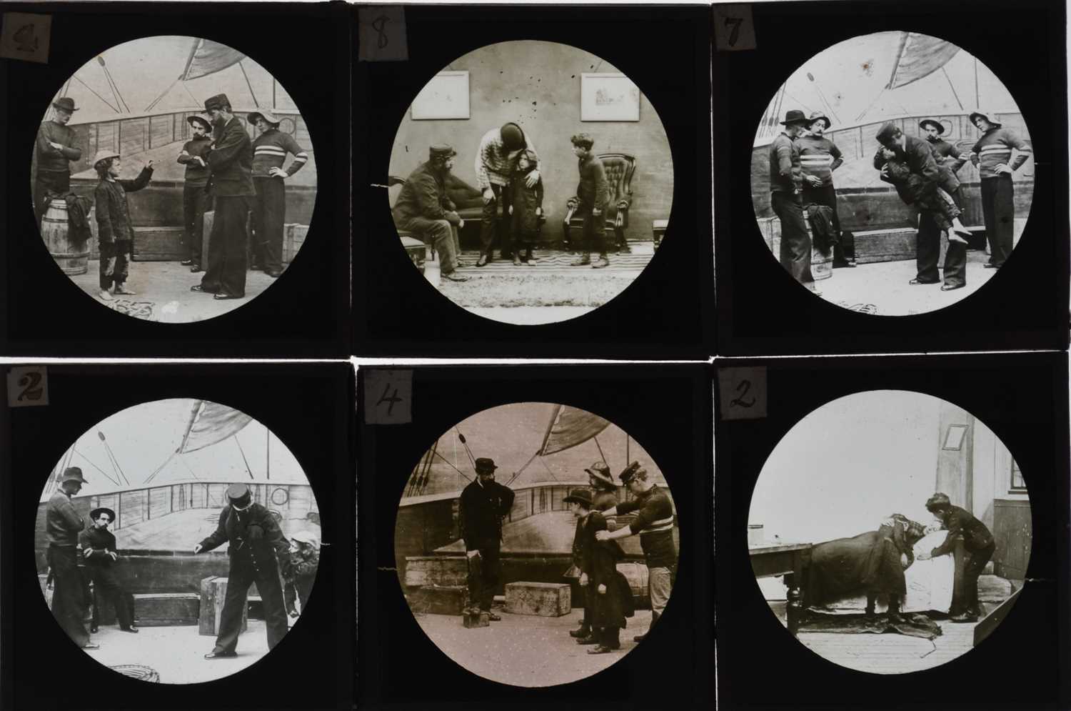 Lot 7 - 3¼in sq Magic Lantern Slides