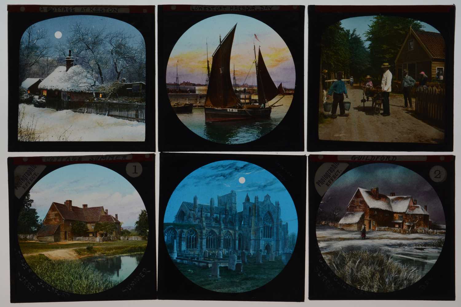 Lot 68 - 3¼in sq Magic Lantern Slides