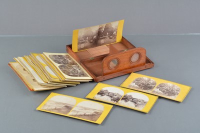 Lot 97 - Stereoscope and Cards