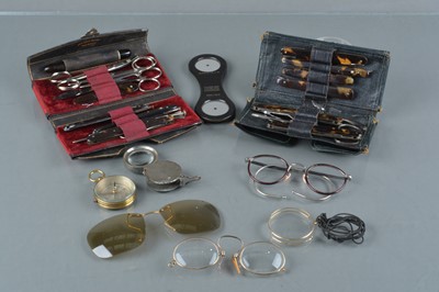 Lot 147 - Late 19th Century Pocket Opthalmic Surgery Sets