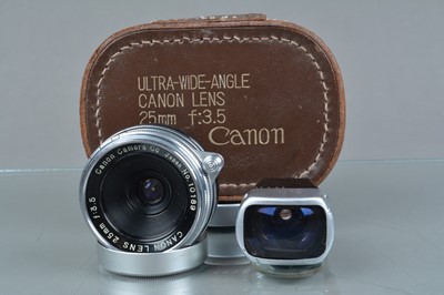 Lot 231 - A Canon 25mm f/3.5 Ultra Wide Angle Lens