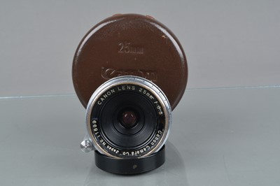 Lot 232 - A Canon 25mm f/3.5 Ultra Wide Angle Lens