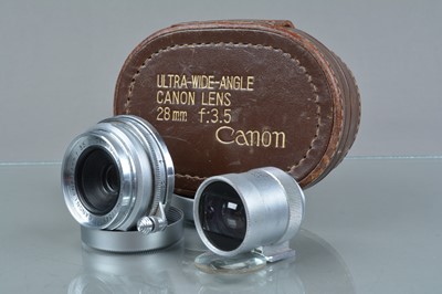 Lot 233 - A Canon 28mm f/3.5 Ultra Wide Angle Lens