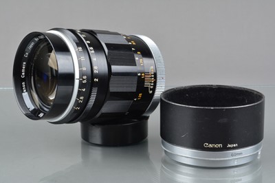 Lot 333 - A Canon Super-Canomatic R 100mm f/2 Lens