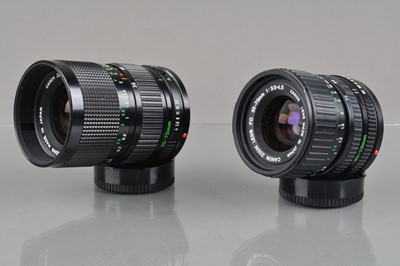 Lot 370 - Two Canon FD Zoom Lenses