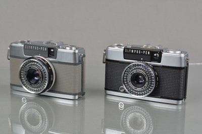 Lot 443 - Two Olympus PEN Half Frame Cameras