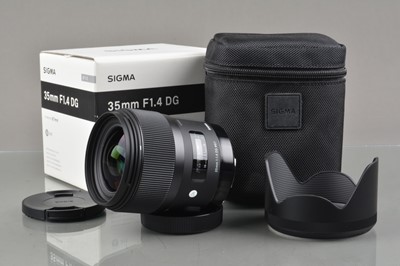 Lot 541 - A Sigma Art 35mm f/1.4 DG Lens