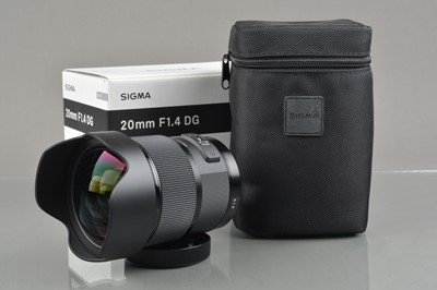 Lot 542 - A Sigma Art 20mm f/1.4 DG Lens