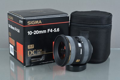 Lot 569 - A Sigma DX 10-20mm f/4-5.6 DC HSM Lens