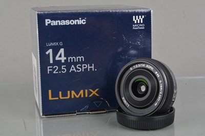 Lot 575 - A Panasonic Lumix G 14mm f/2.5 ASPH Lens