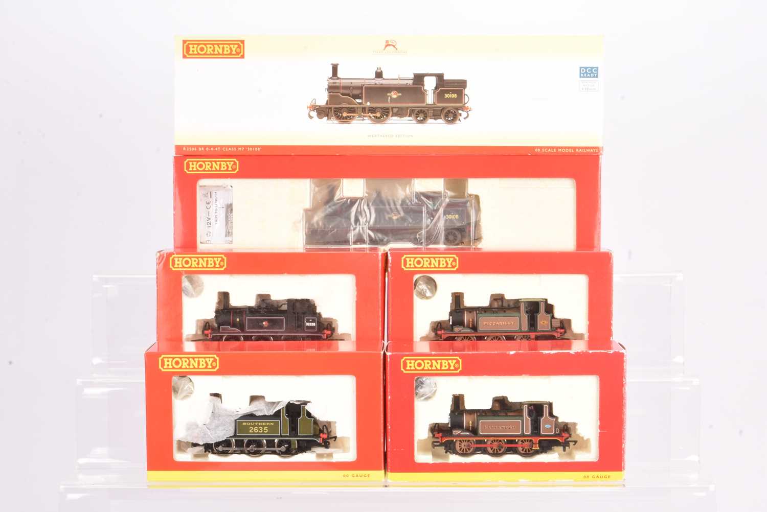 Lot 216 - Hornby China Dapol Southern and BR Railway 00 Gauge Class M7 and Terrier Steam Tank Locomotives