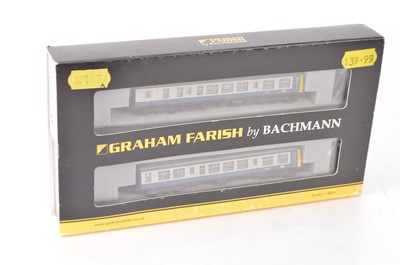 Lot 25 - Graham Farish by Bachmann N Gauge BR Blue/Grey Two Car DMU