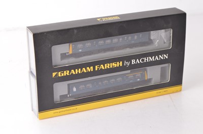 Lot 26 - Graham Farish by Bachmann N Gauge  BR Blue Two Car DMU