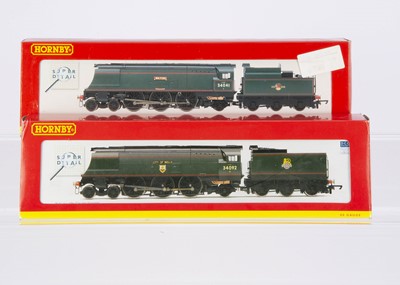 Lot 227 - Hornby 00 Gauge BR green rebuilt West Country Class Locomotives and Tenders