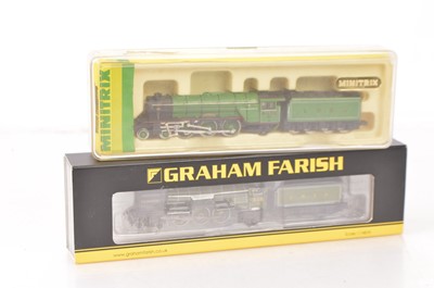 Lot 41 - Minitrix and Graham Farish By Bachmann N Gauge Steam Locomotives with Tenders