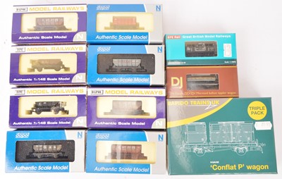 Lot 74 - Dapol and Other N Gauge Goods Wagons (11)