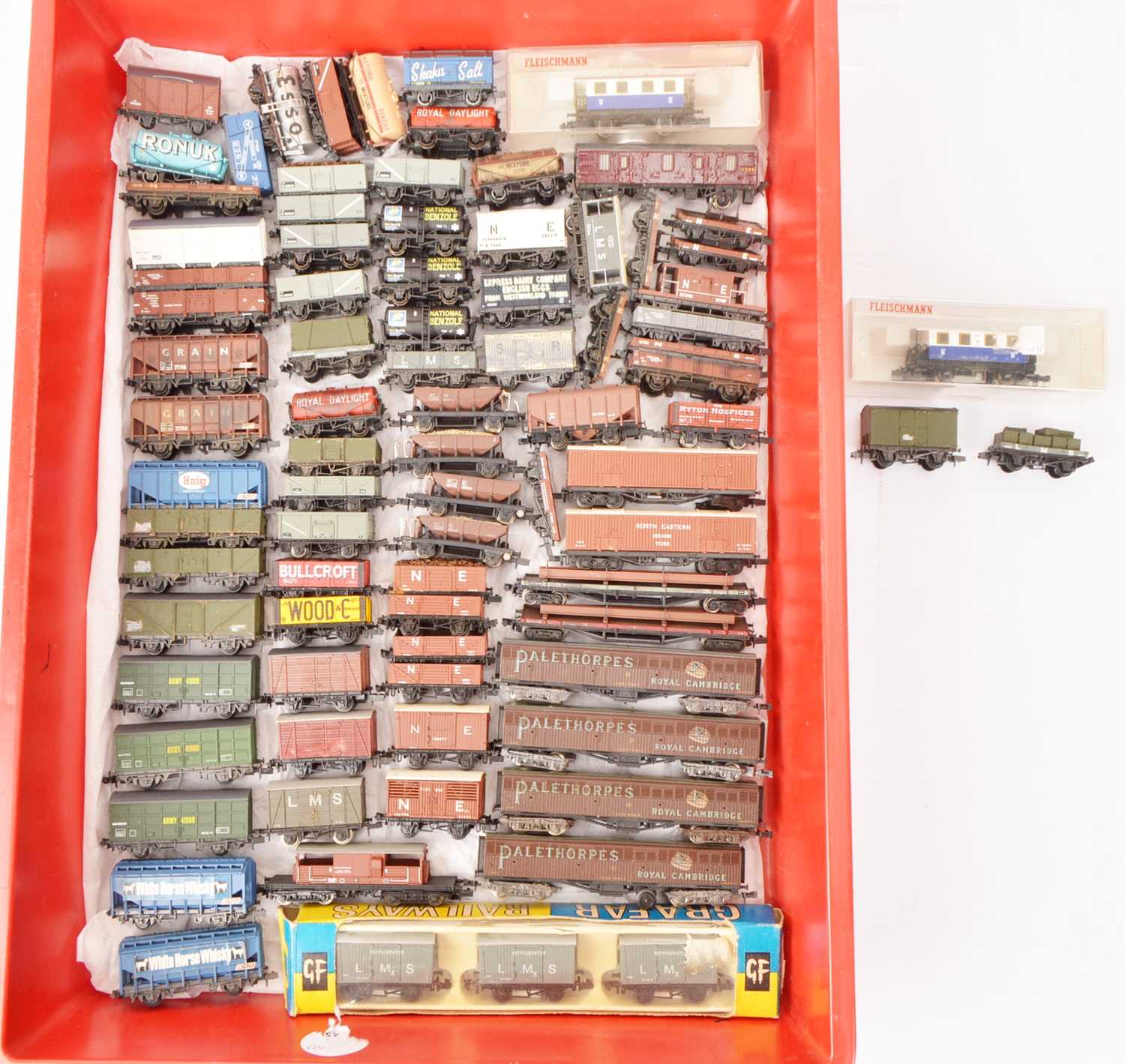 Lot 75 - British Outline N Gauge Goods Wagons (80+)